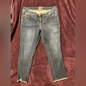 Barley worn cropped jeans from Torrid.